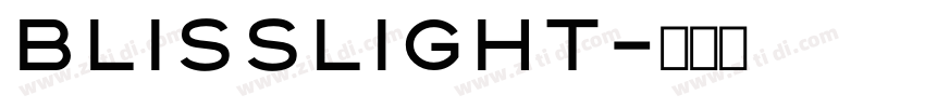blisslight字体转换