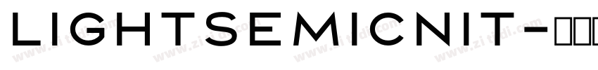 lightsemicnit字体转换