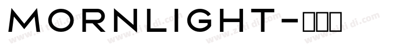 mornlight字体转换