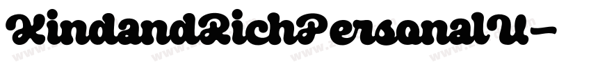 KindandRichPersonalU字体转换