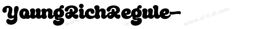 YoungRichRegule字体转换