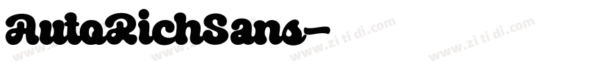 AutoRichSans字体转换