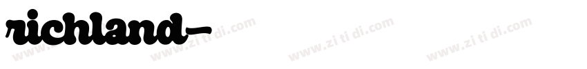richland字体转换