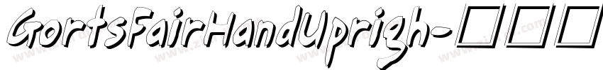 GortsFairHandUprigh字体转换
