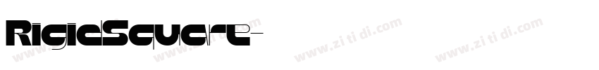 RigidSquare字体转换 RigidSquare字体转换
