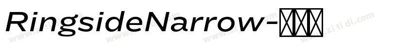RingsideNarrow字体转换