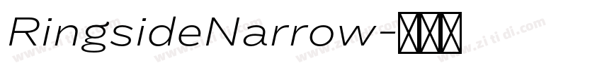 RingsideNarrow字体转换