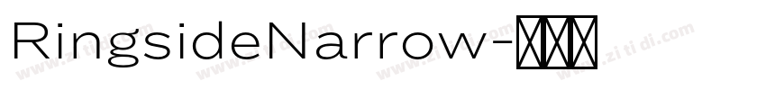 RingsideNarrow字体转换