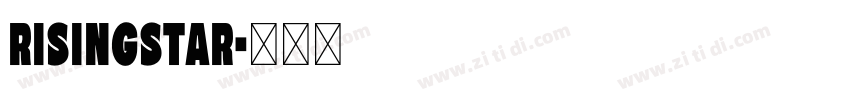 RisingStar字体转换