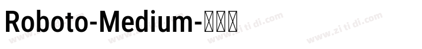 Roboto-Medium字体转换