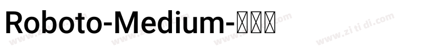 Roboto-Medium字体转换