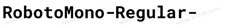 RobotoMono-Regular字体转换