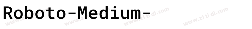 Roboto-Medium字体转换