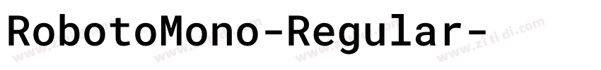 RobotoMono-Regular字体转换