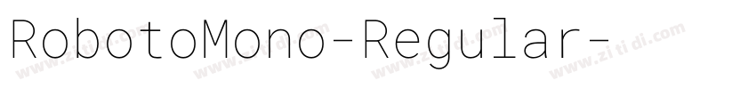 RobotoMono-Regular字体转换