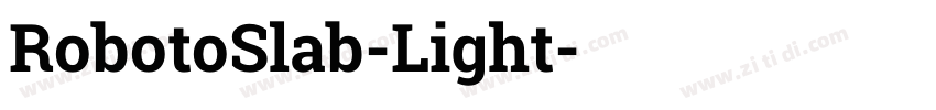 RobotoSlab-Light字体转换