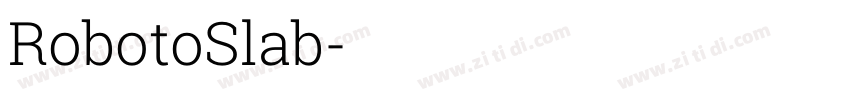 RobotoSlab字体转换