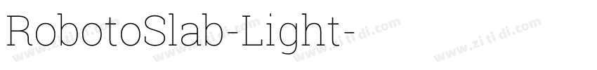 RobotoSlab-Light字体转换