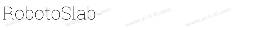 RobotoSlab字体转换