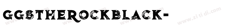 GGSTheRockBlack字体转换