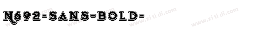 N692-Sans-Bold字体转换