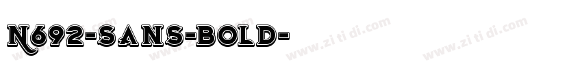 N692-Sans-Bold字体转换
