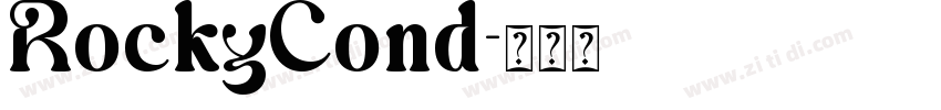 RockyCond字体转换