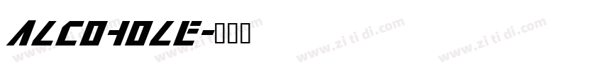 Alcohole字体转换