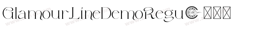 GlamourLineDemoRegu字体转换 GlamourLineDemoRegu字体转换