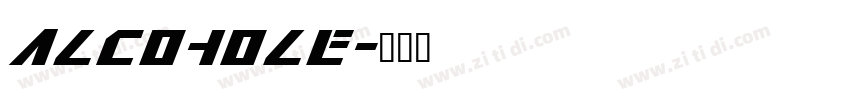 Alcohole字体转换