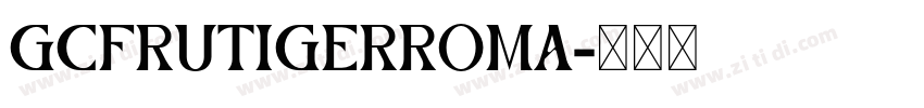 GCFrutigerRoma字体转换