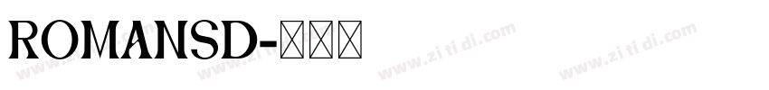 RomanSD字体转换
