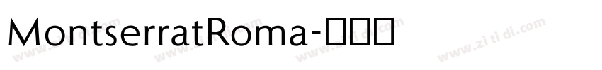 MontserratRoma字体转换