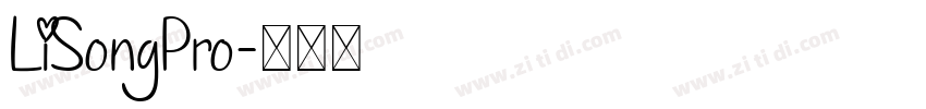 LiSongPro字体转换