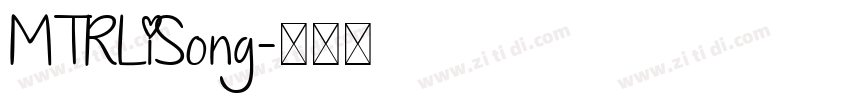 MTRLiSong字体转换