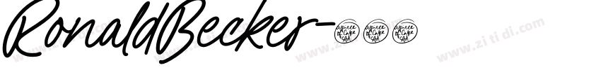 RonaldBecker字体转换