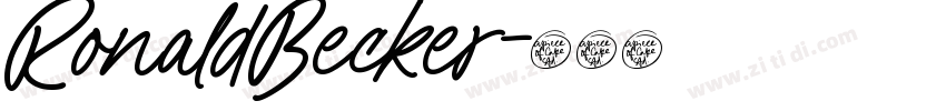 RonaldBecker字体转换