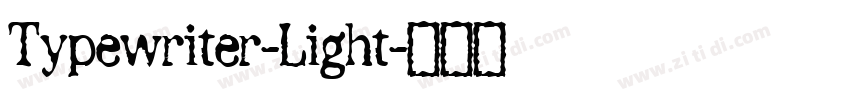 Typewriter-Light字体转换