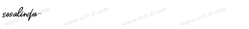 rosalinda字体转换