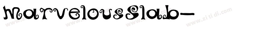 MarvelousSlab字体转换