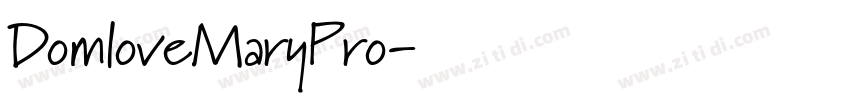 DomloveMaryPro字体转换