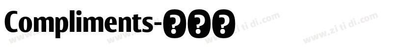 Compliments字体转换