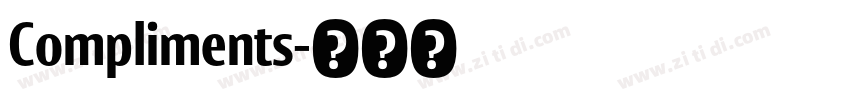 Compliments字体转换