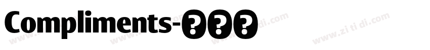 Compliments字体转换