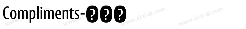 Compliments字体转换