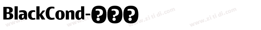 BlackCond字体转换