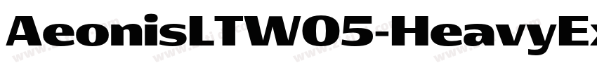 AeonisLTW05-HeavyExt字体转换