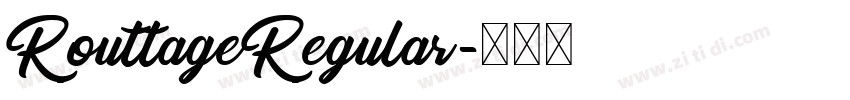 RouttageRegular字体转换 RouttageRegular字体转换