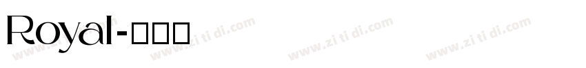 Royal字体转换