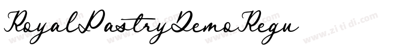 RoyalPastryDemoRegu字体转换